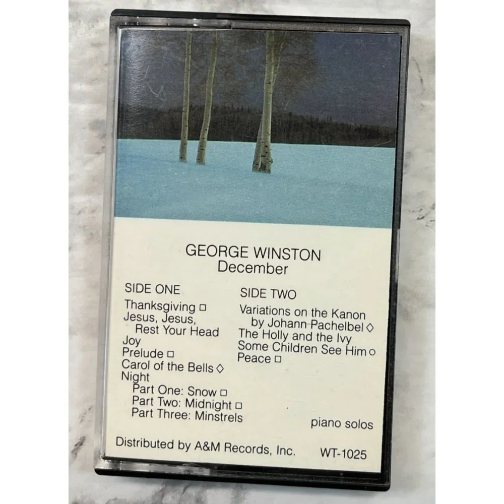 George Winston December Contemporary Classical Holiday Cassette Windham Hill - Picture 2 of 4